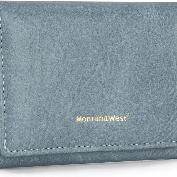 Womens Slim Wallet RFID Blocking Wallets Small Trifold - Picture 6 of 6